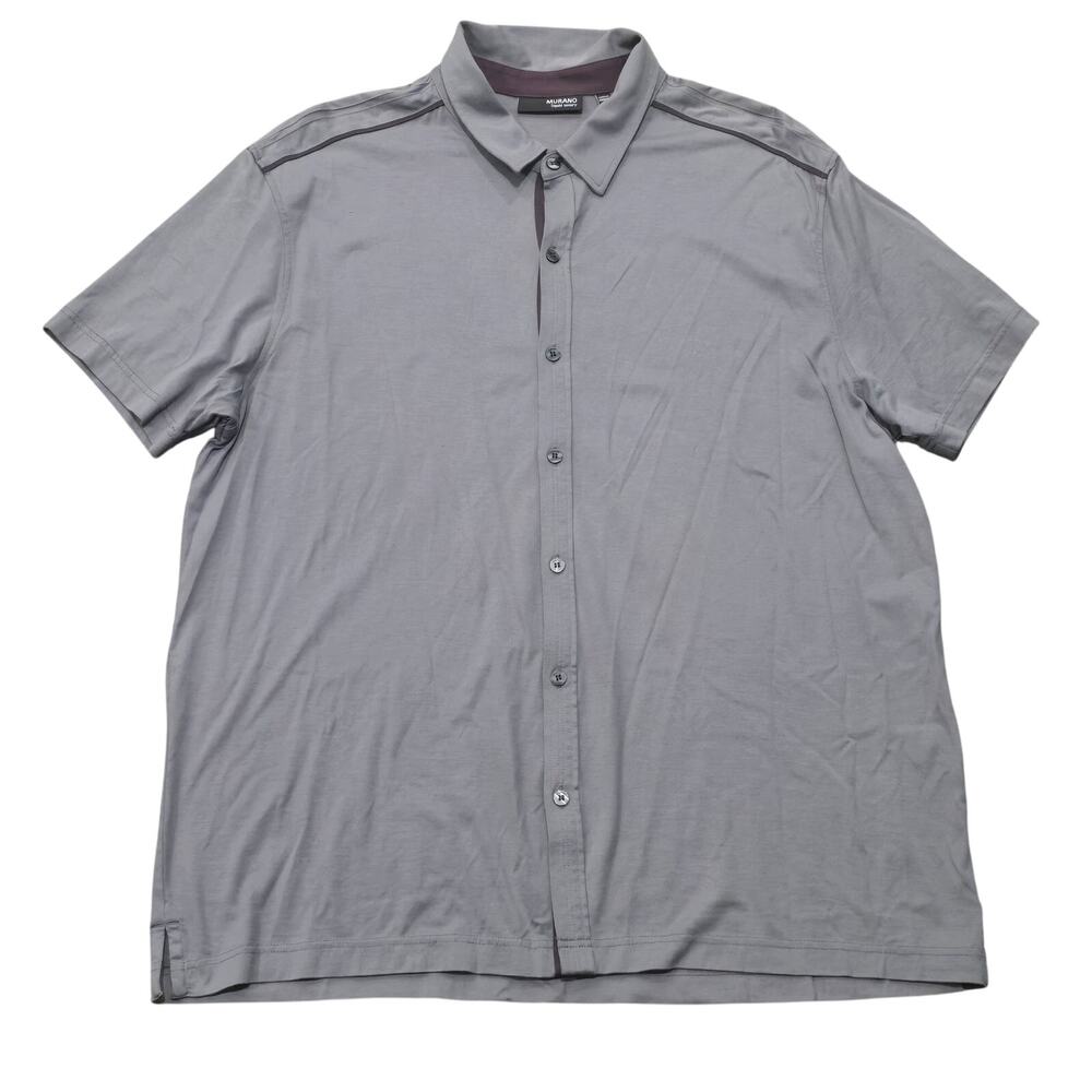 Murano Liquid Luxury Purple Super Soft Button Up Polo Shirt